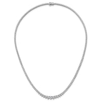 14kw 11 5/8ct Lab Grown Diamond VS/SI+ G+ 20in Grad Tennis Necklace