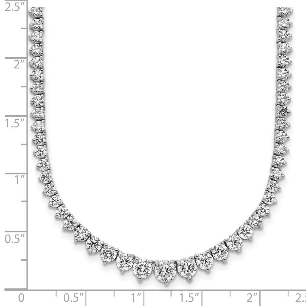 14kw 11 5/8ct Lab Grown Diamond VS+ F+ 20in Grad Tennis Necklace