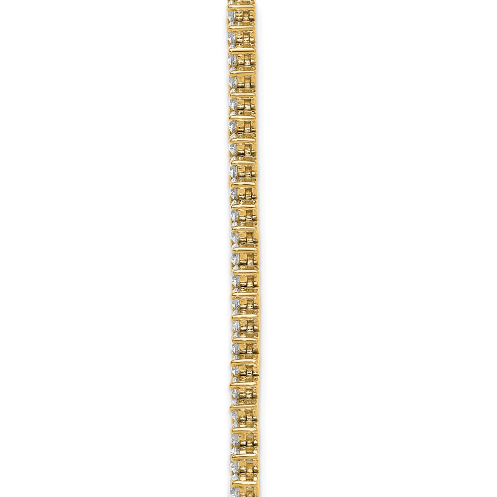 14k 11 5/8ct Cert Lab Grown Diamond VS/SI+ G+ 20in Grad Tennis Necklace