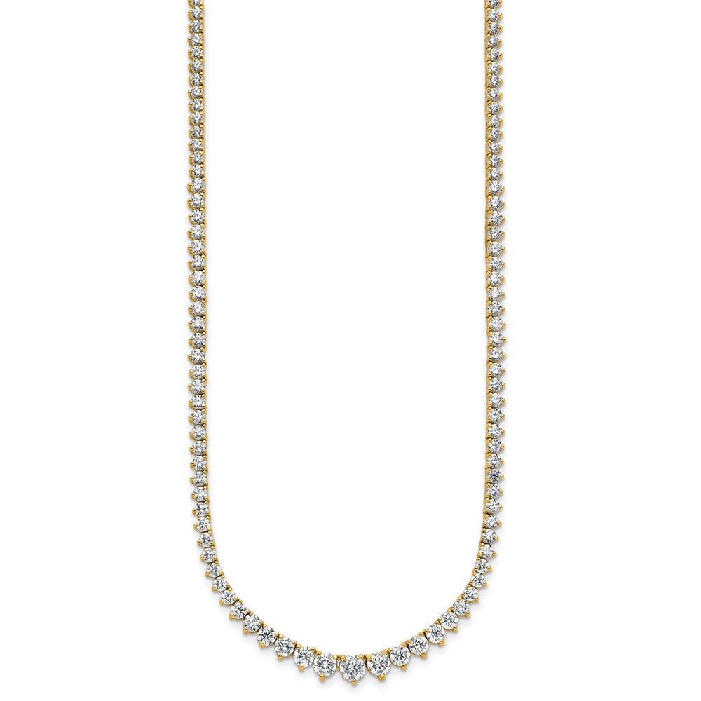 14k 11 5/8ct Lab Grown Diamond VS/SI+ G+ 20in Grad Tennis Necklace
