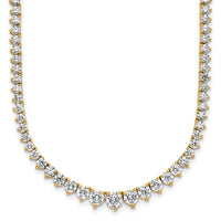 14k 11 5/8ct Cert Lab Grown Diamond VS/SI+ G+ 20in Grad Tennis Necklace