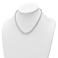 14kw 15 1/10ct Lab Grown Diamond VS/SI+ G+ 16in Grad Tennis Necklace