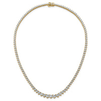 14k 15 1/10ct Cert Lab Grown Diamond VS+ F+ 16in Grad Tennis Necklace