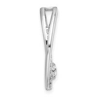 14kw 1/2ct Lab Grown Diamond VS/SI+ G+ Comp Double Oval Chain Slide