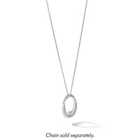 14kw 1/2ct Lab Grown Diamond VS/SI+ G+ Comp Double Oval Chain Slide