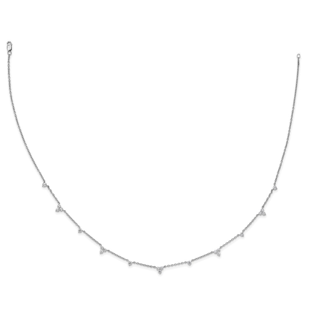 14kw 1 3/4ct Lab Grown Diamond VS/SI+ G+ Comp 11 Station 18in Necklace