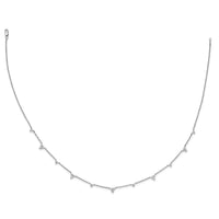 14kw 1 3/4ct Lab Grown Diamond VS/SI+ G+ Comp 11 Station 18in Necklace