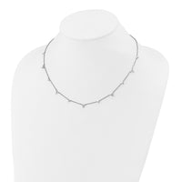 14kw 1 3/4ct Lab Grown Diamond VS/SI+ G+ Comp 11 Station 18in Necklace
