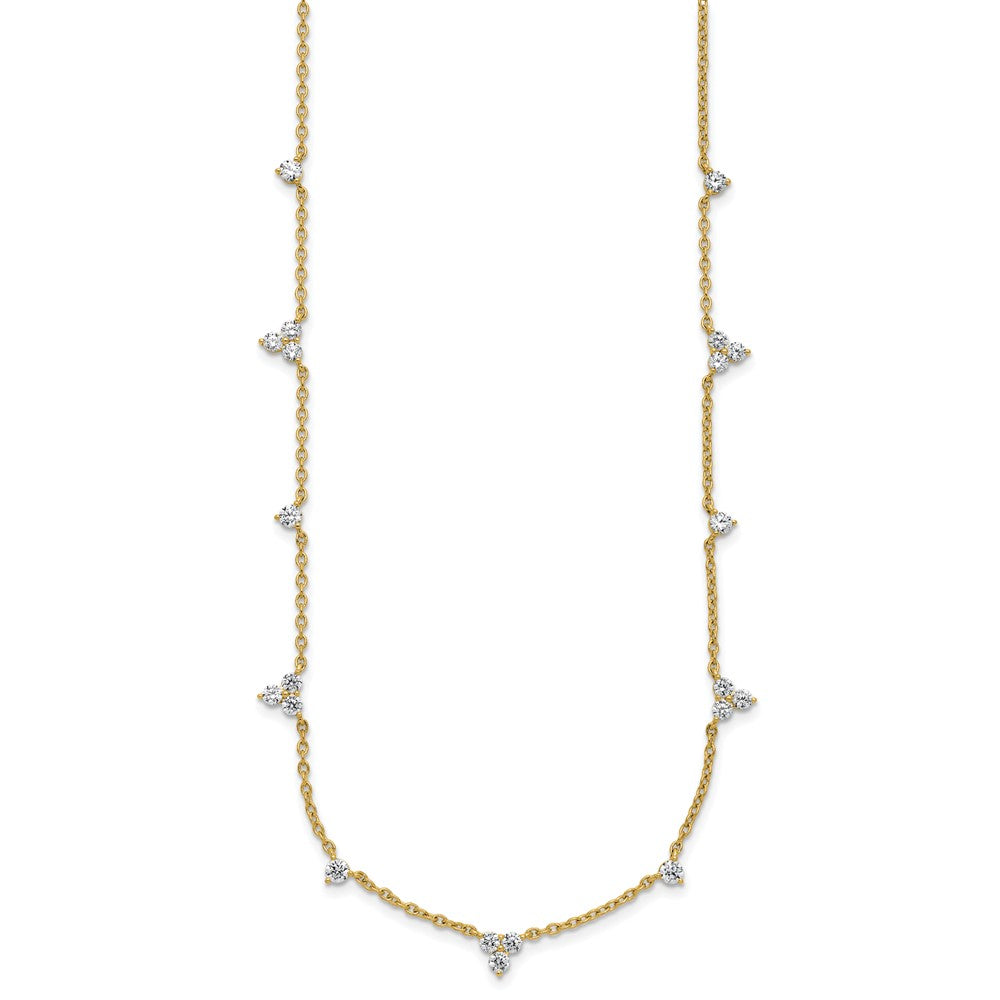 14k 1 3/4ct Lab Grown Diamond VS/SI+ G+ Comp 11 Station 18in Necklace