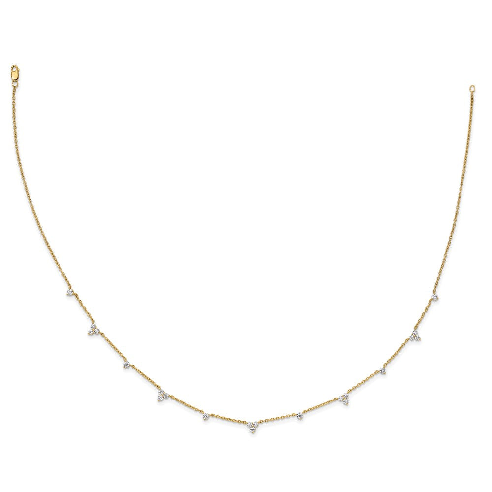 14k 1 3/4ct Lab Grown Diamond VS/SI+ G+ Comp 11 Station 18in Necklace