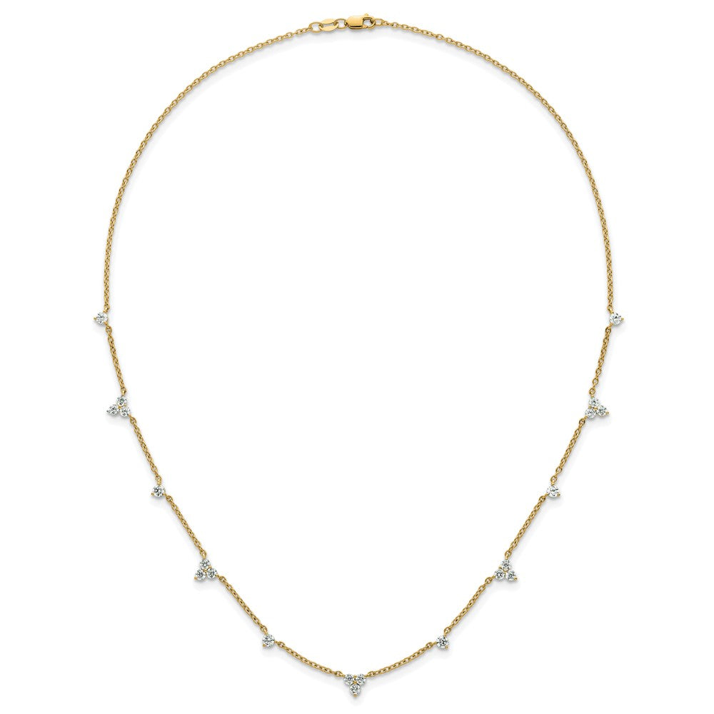 14k 1 3/4ct Lab Grown Diamond VS/SI+ G+ Comp 11 Station 18in Necklace
