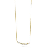 14k 7/8ct Lab Grown Diamond VS/SI+ G+ Comp 18in Fashion Bar Necklace