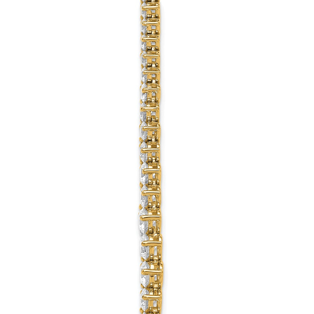 14k 16 1/3ct Lab Grown Diamond VS+ F+ 18in Grad Tennis Necklace