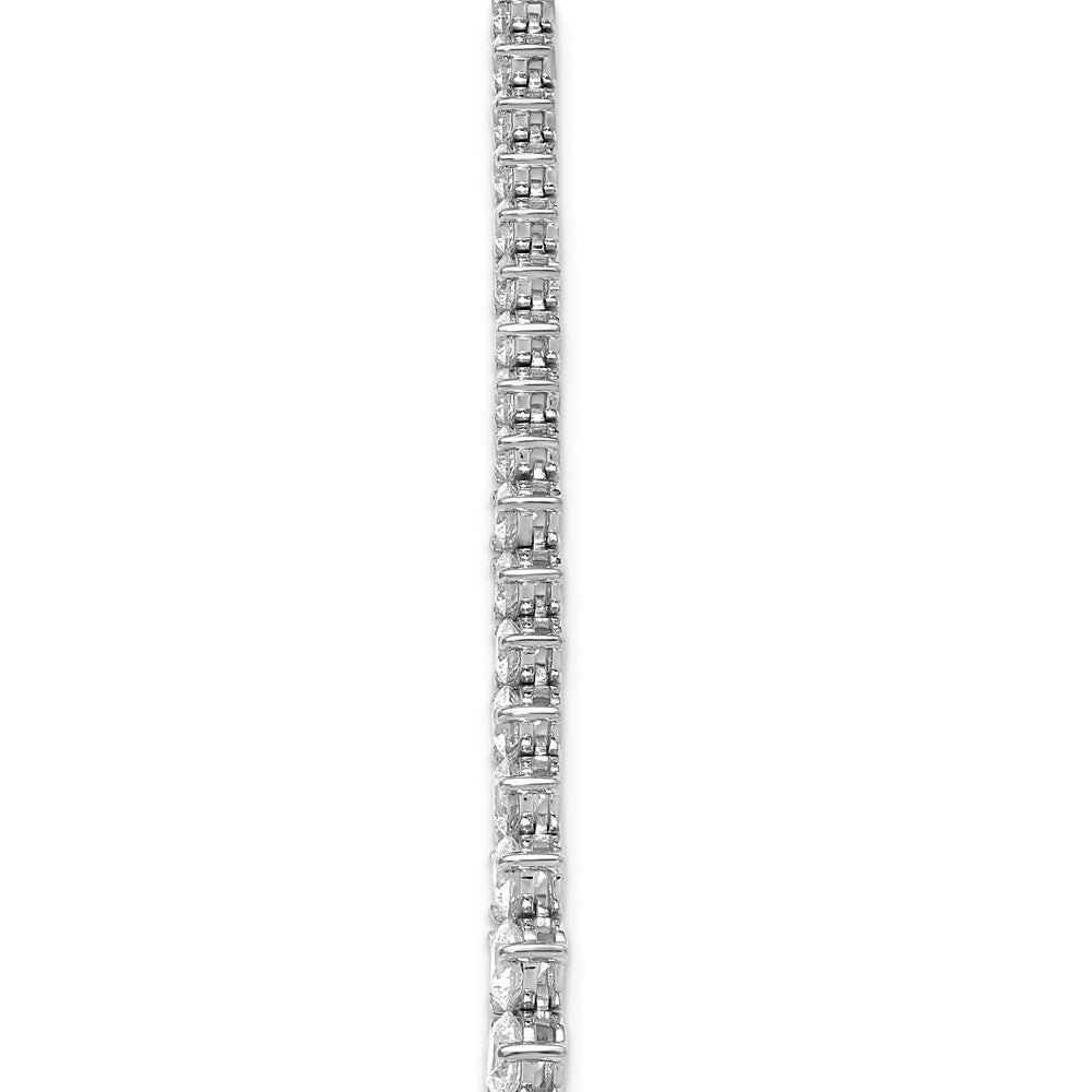 14kw 11 5/8ct Cert Lab Grown Diamond VS/SI+ G+ 20in Grad Tennis Necklace