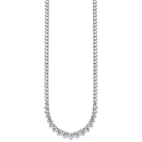 14kw 17 1/3ct Lab Grown Diamond VS+ F+ 20in Grad Tennis Necklace