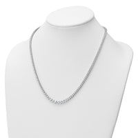 14kw 17 1/3ct Lab Grown Diamond VS+ F+ 20in Grad Tennis Necklace