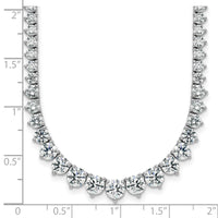 14kw 17 1/3ct Lab Grown Diamond VS+ F+ 20in Grad Tennis Necklace
