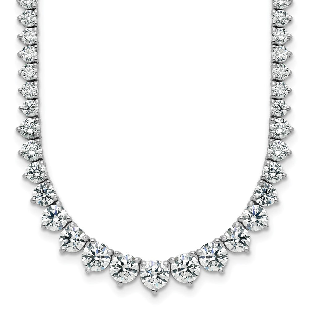 14kw 11 5/8ct Cert Lab Grown Diamond VS/SI+ G+ 20in Grad Tennis Necklace