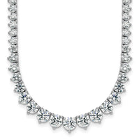 14kw 17 1/3ct Lab Grown Diamond VS+ F+ 20in Grad Tennis Necklace