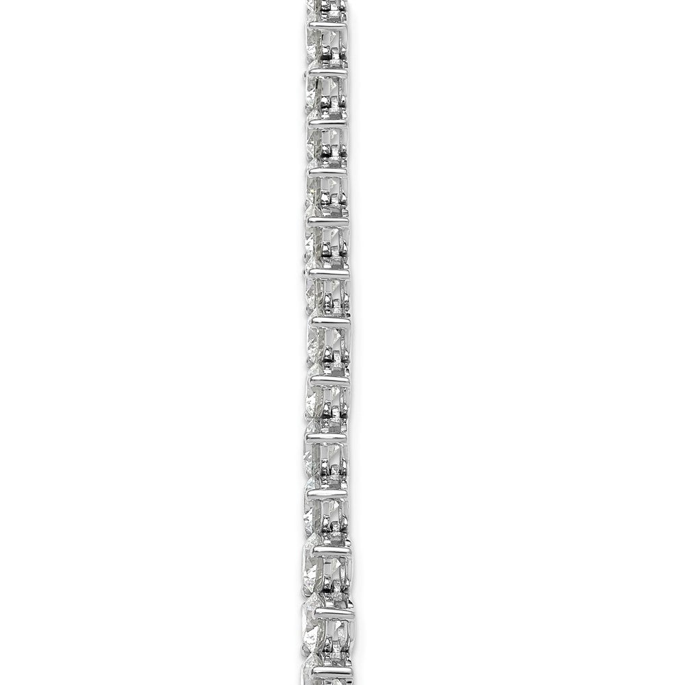 14kw 26 3/4ct Cert Lab Grown Diamond VS/SI+ G+ 18in Grad Tennis Necklace
