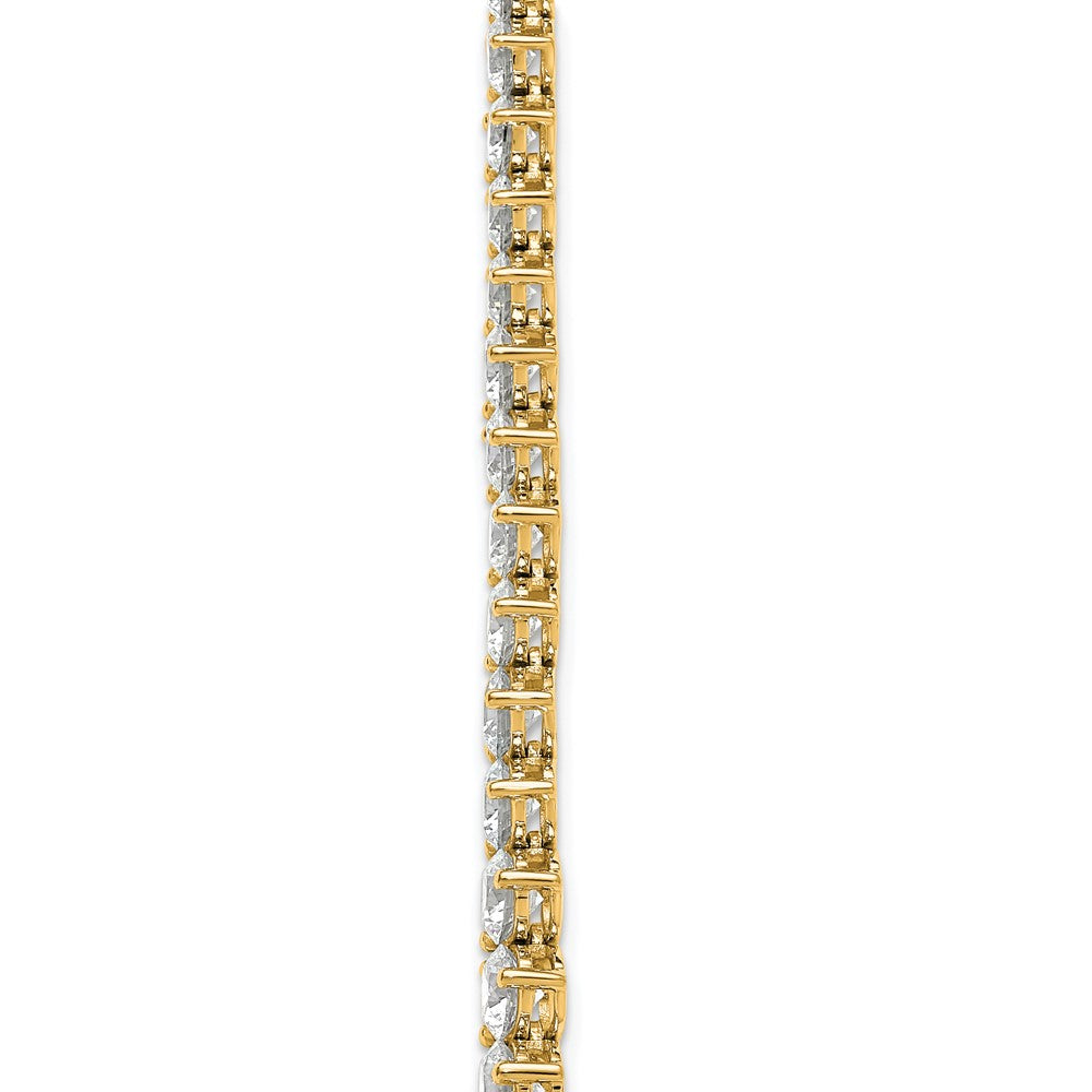14k 26 3/4ct Cert Lab Grown Diamond VS/SI+ G+ 18in Grad Tennis Necklace