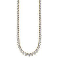 14k 26 3/4ct Cert Lab Grown Diamond VS/SI+ G+ 18in Grad Tennis Necklace