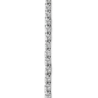 14kw 27 3/4ct Cert Lab Grown Dia VS+ F+ 20in Graduated Tennis Necklace