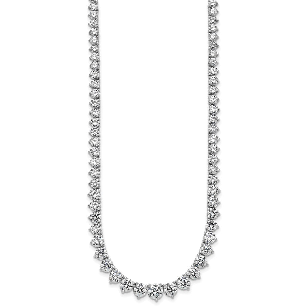 14kw 27 3/4ct Lab Grown Diamond VS+ F+ 20in Graduated Tennis Necklace