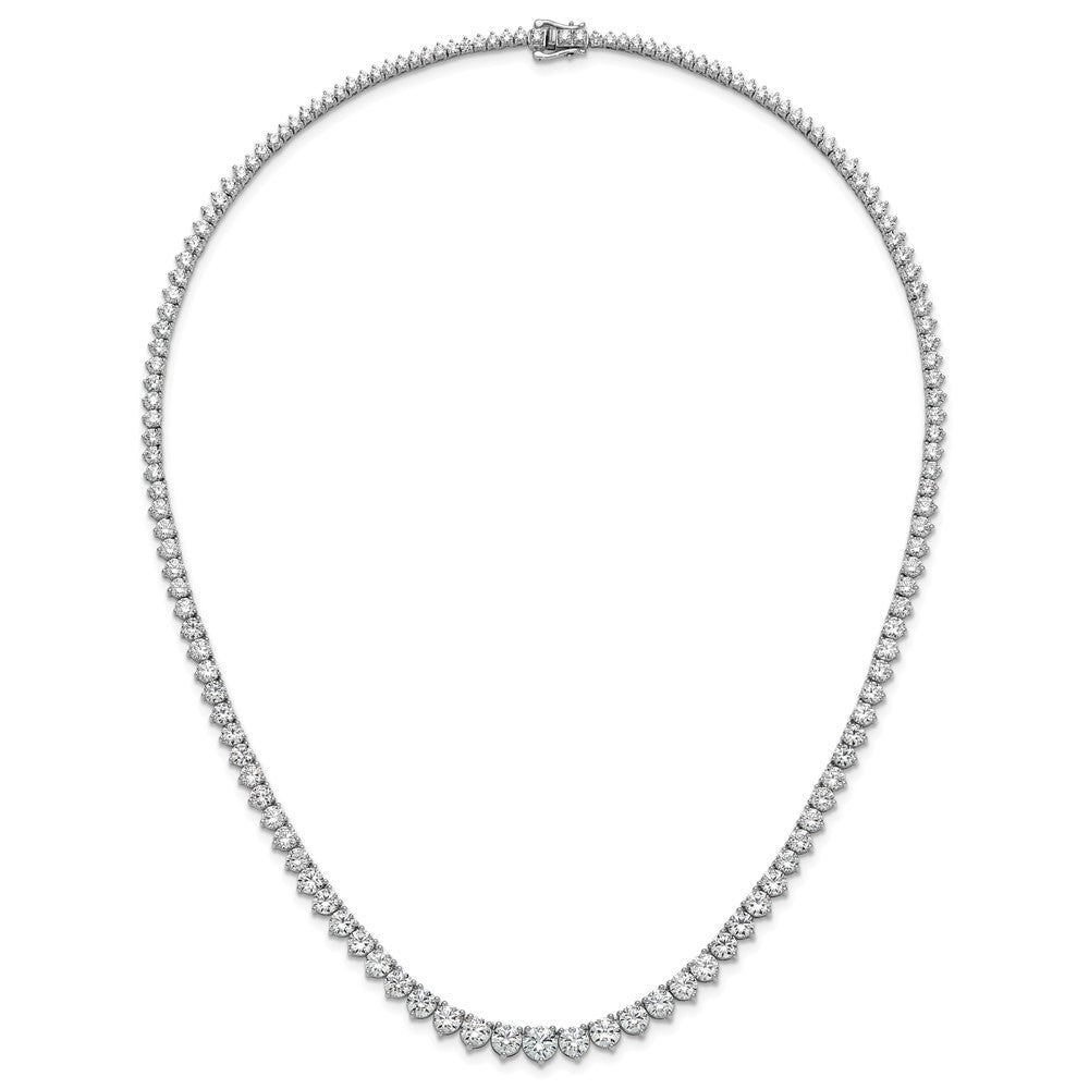14kw 27 3/4ct Lab Grown Diamond VS/SI+ G+ 20in Graduated Tennis Necklace
