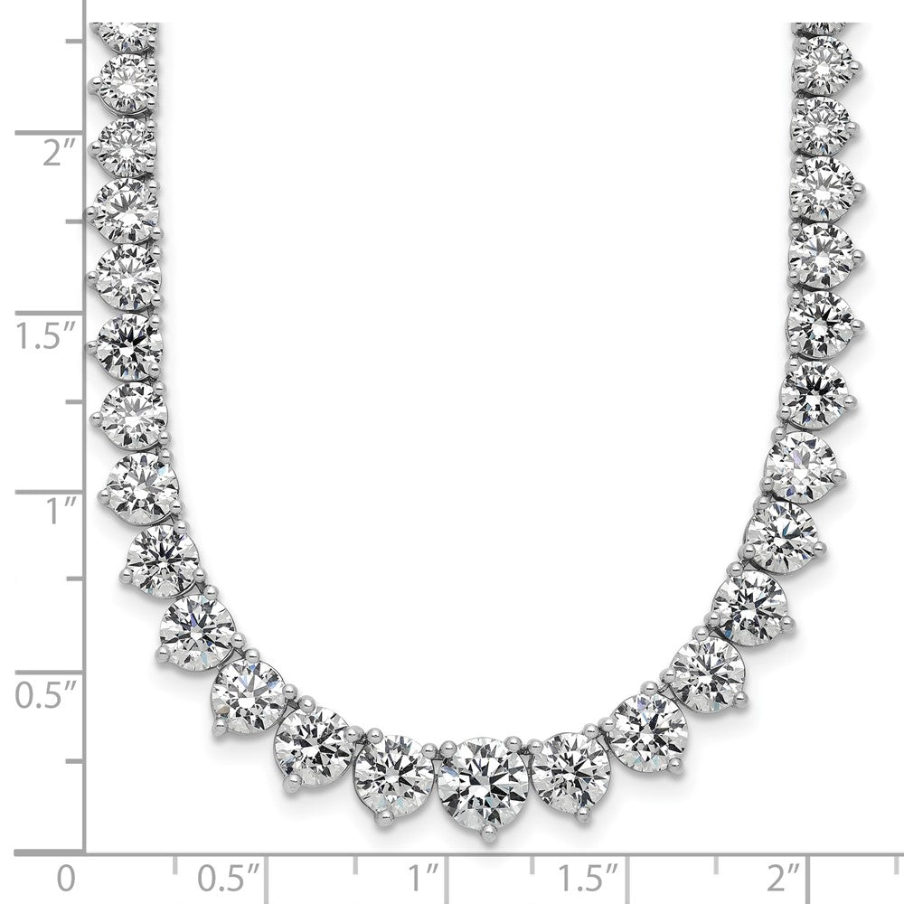 14kw 27 3/4ct Lab Grown Diamond VS+ F+ 20in Graduated Tennis Necklace