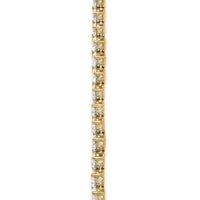 14k 27 3/4ct Cert Lab Grown Dia VS/SI+ G+ 20in Graduated Tennis Necklace