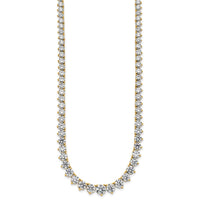 14k 27 3/4ct Lab Grown Diamond VS/SI+ G+ 20in Graduated Tennis Necklace