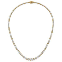 14k 27 3/4ct Cert Lab Grown Dia VS/SI+ G+ 20in Graduated Tennis Necklace