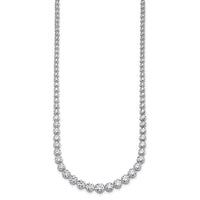 14kw 10 1/2ct Lab Grown Diamond VS/SI+ G+ 18in Graduated Tennis Necklace
