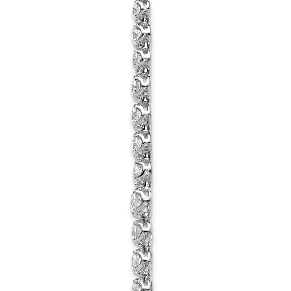 14kw 11 1/15ct Lab Grown Diamond VS+ F+ 20in Graduated Tennis Necklace