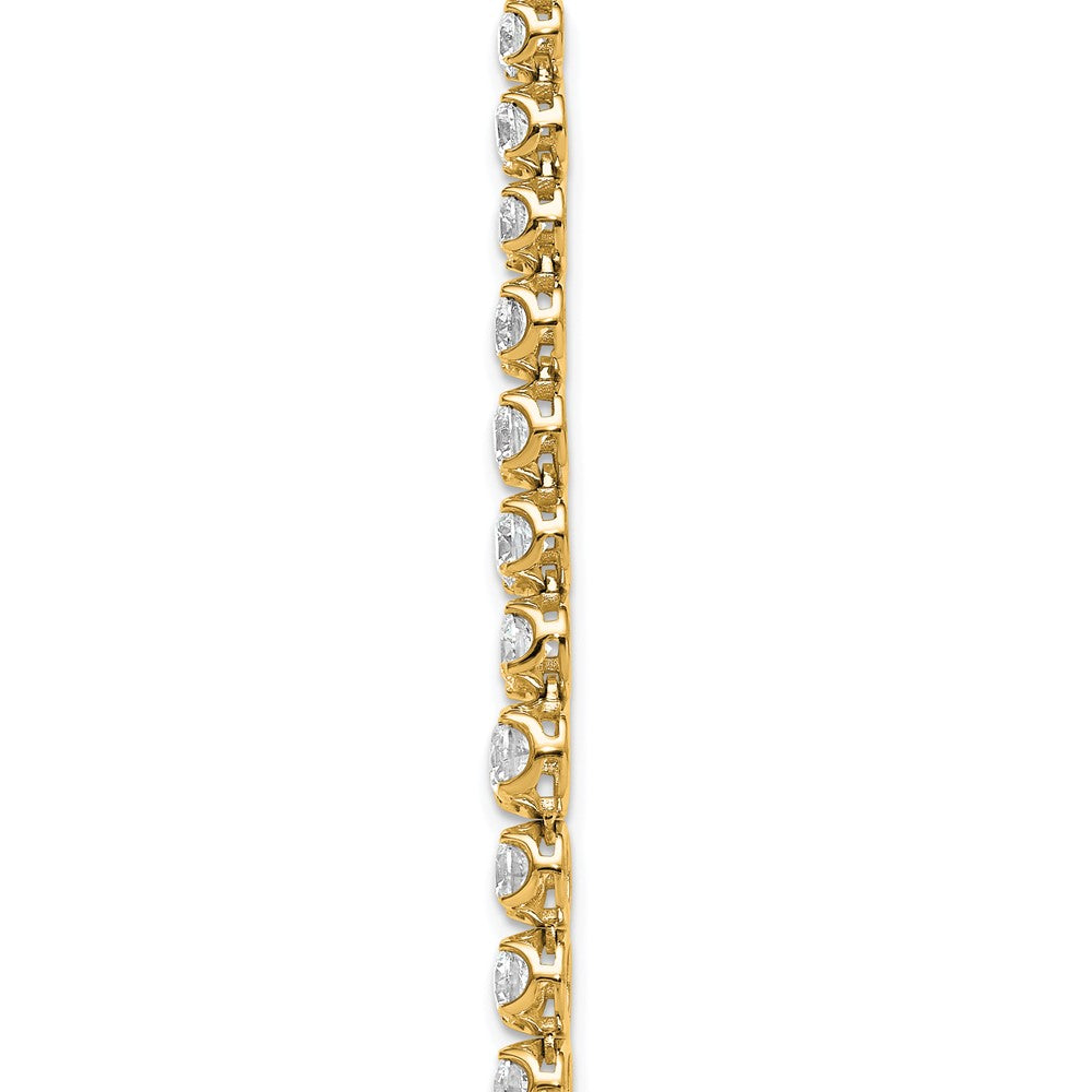 14k 11 1/15ct Lab Grown Diamond VS/SI+ G+ 20in Graduated Tennis Necklace