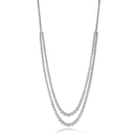 14kw 14 3/8ct Lab Grown Dia VS+ F+ 16in Grad Layered Tennis Necklace