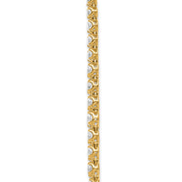14k 14 3/8ct Cert Lab Grown Dia VS+ F+ 16in Grad Layered Tennis Necklace