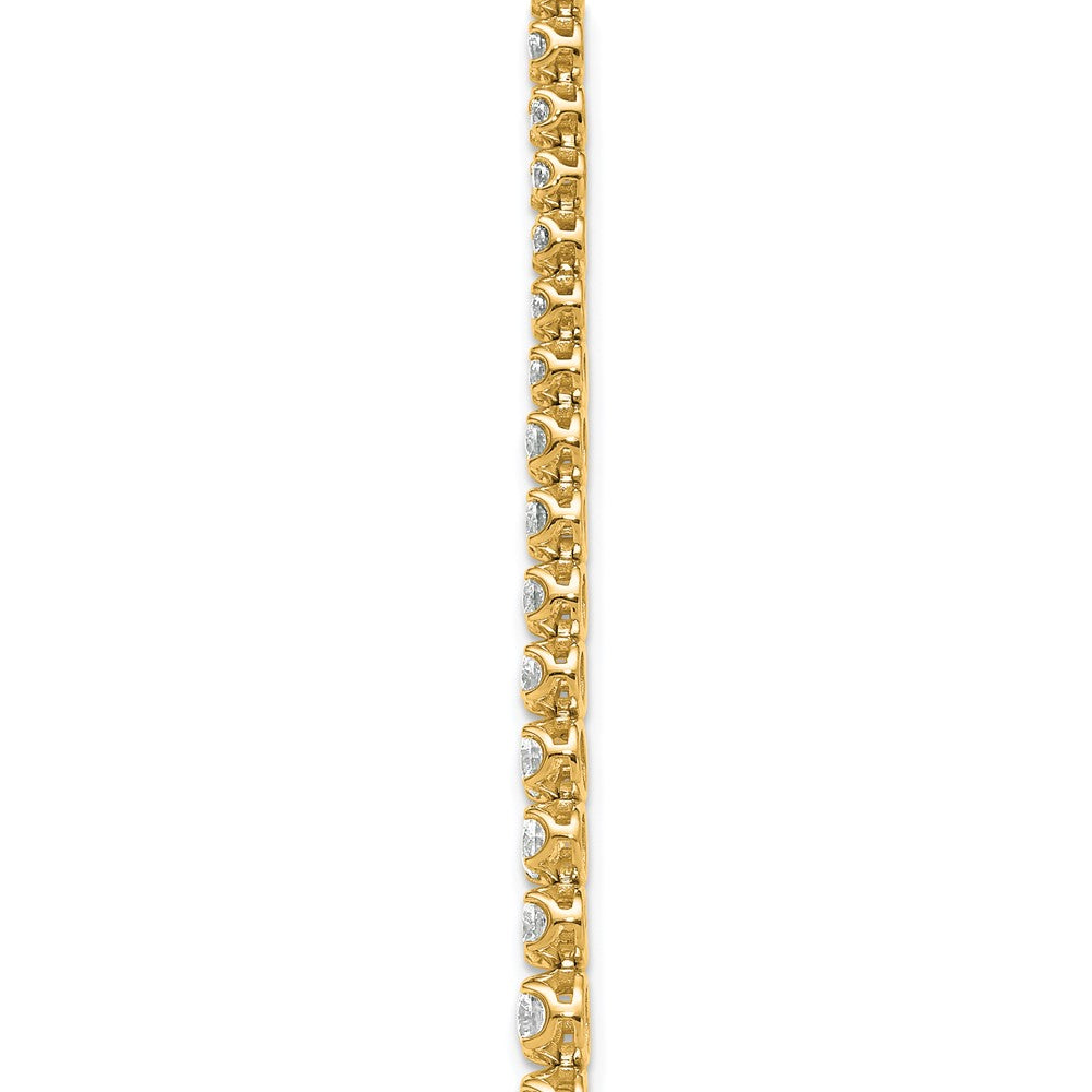 14k 14 7/8ct Lab Grown Dia VS+ F+ Comp 18in Grad Layered Tennis Necklace