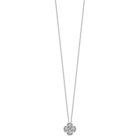 14kw Lab Grown VS/SI+ G+ Diamond Cluster Pendant with Chain