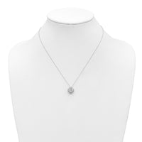 14kw Lab Grown VS/SI+ G+ Diamond Cluster Pendant with Chain