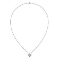 14kw Lab Grown VS/SI+ G+ Diamond Cluster Pendant with Chain