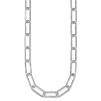 TO 14kw 8 5/8ct Lab Grown Diamond VS+ F+ 18in Comp. Link Necklace