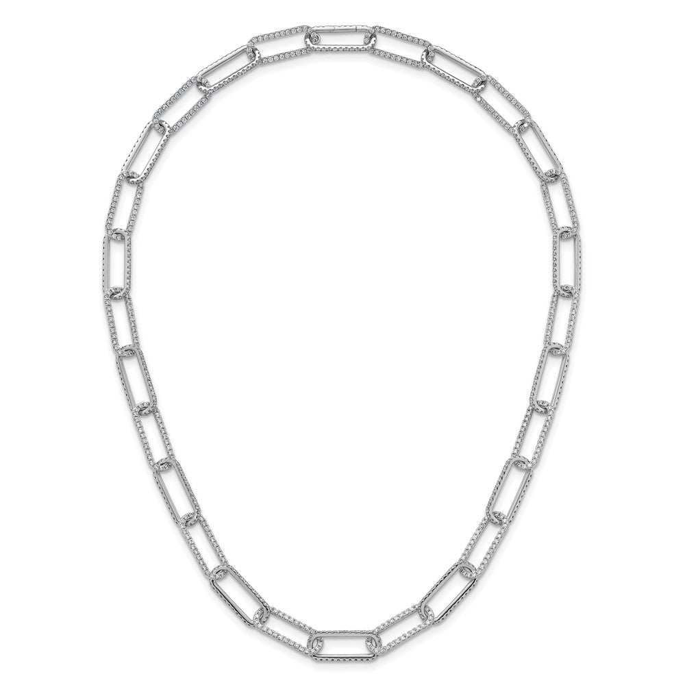TO 14kw 8 5/8ct Lab Grown Diamond VS+ F+ 18in Comp. Link Necklace