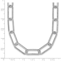 TO 14kw 8 5/8ct Lab Grown Diamond VS+ F+ 18in Comp. Link Necklace