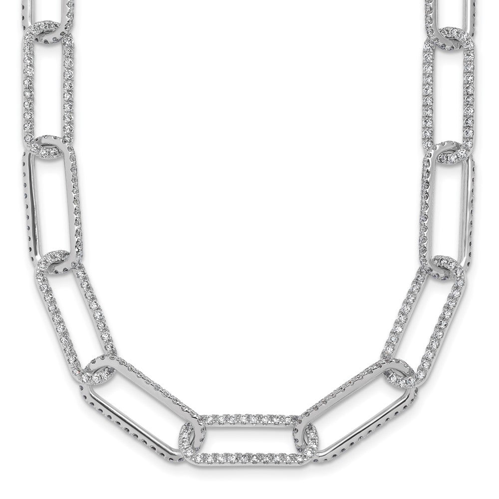 TO 14kw 8 5/8ct Lab Grown Diamond VS+ F+ 18in Comp. Link Necklace
