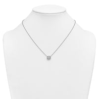 14kw 1 1/2ct Cert Lab Grown Dia VS+ F+ Oval Comp 18in Bezel Set Necklace
