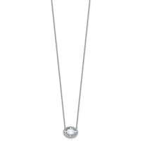 14kw 3ct Cert Lab Grown Dia VS+ F+ Oval Complete 18in Bezel Set Necklace