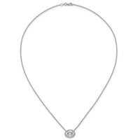 14kw 3ct Cert Lab Grown Dia VS+ F+ Oval Complete 18in Bezel Set Necklace