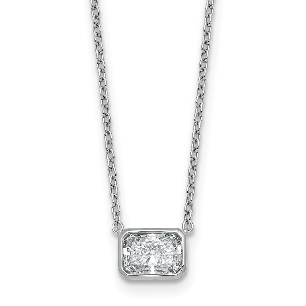14kw 1ct Radiant Bezel Pendant Mounting